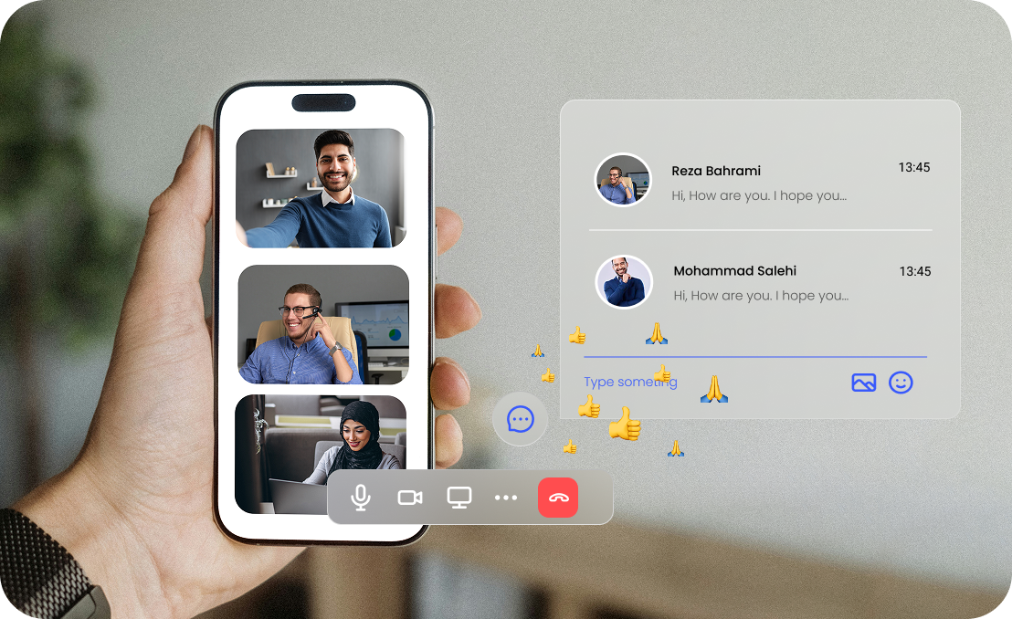 چت کنفرانس در نرم افزار پیام رسان سازمانی