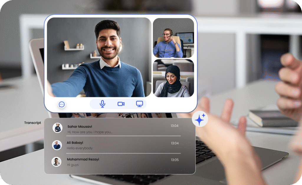 دستیار هوش مصنوعی در نرم افزار پیام رسان